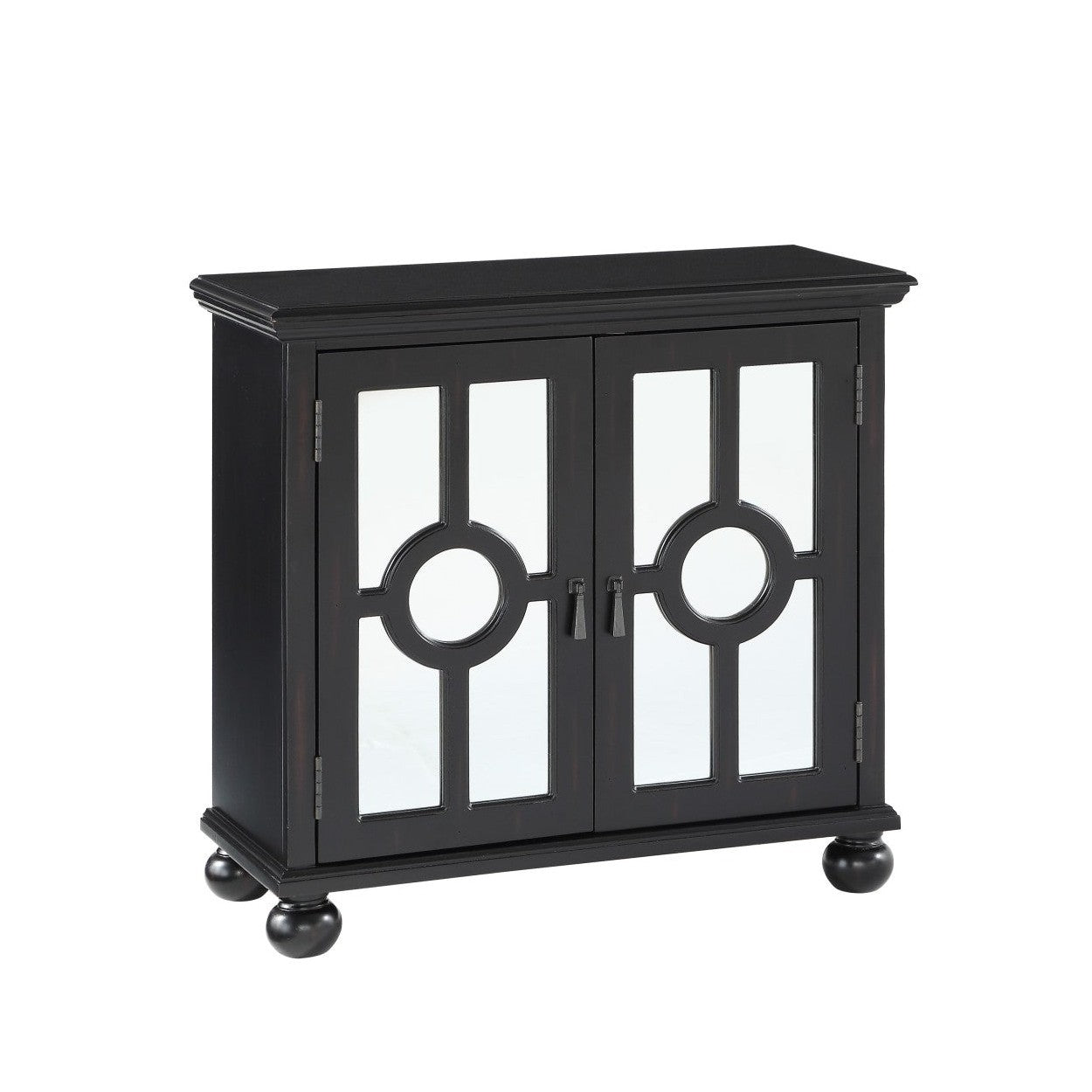 ACCENT CHEST WITH MIRROR DOOR-ANTIQUE BLACK, 3A 1000A70BK