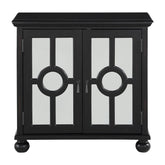 ACCENT CHEST WITH MIRROR DOOR-ANTIQUE BLACK, 3A 1000A70BK