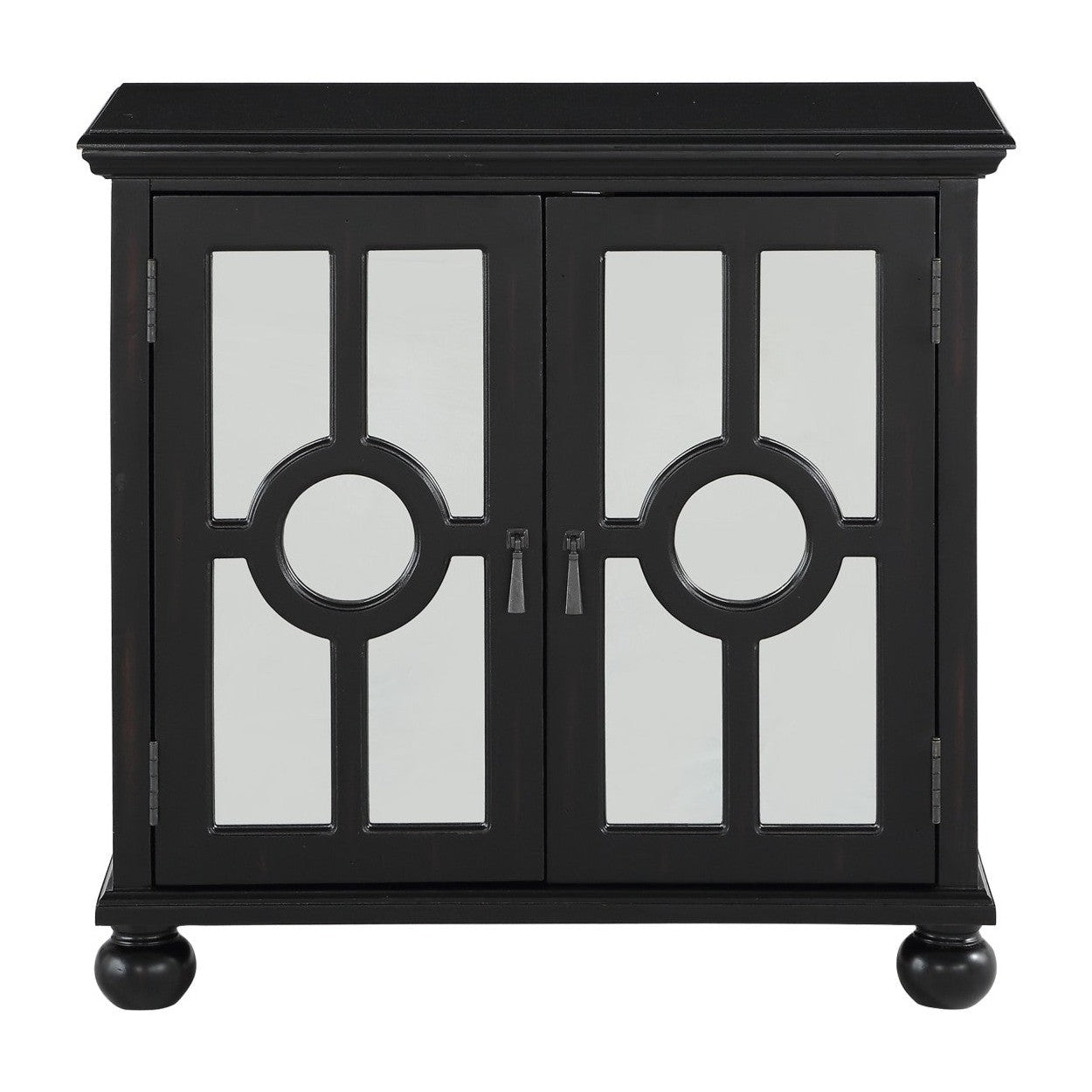 ACCENT CHEST WITH MIRROR DOOR-ANTIQUE BLACK, 3A 1000A70BK