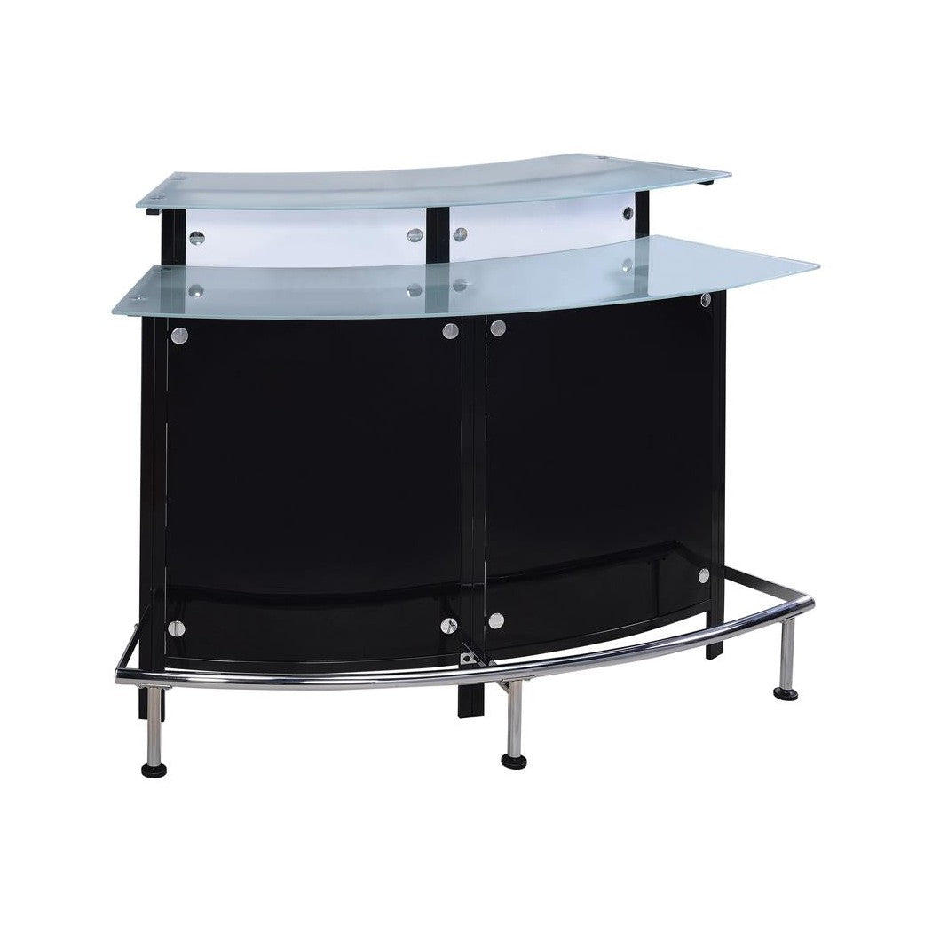 Keystone Glass Top Bar Unit Black 100139