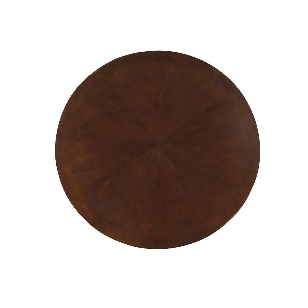 Marietta Round Wooden Game Table Tobacco 100171