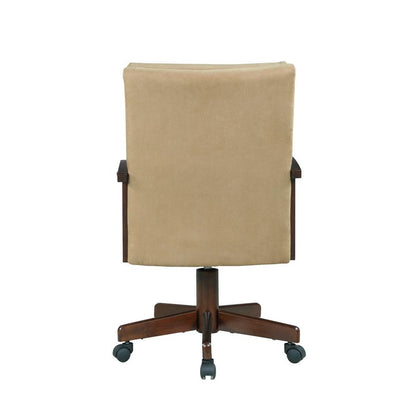 Marietta Upholstered Game Chair Tobacco and Tan 100172