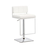 Alameda Adjustable Bar Stool White and Chrome 100193