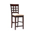 Clanton Upholstered Counter Height Stools Cappuccino and Tan (Set of 2) 100209