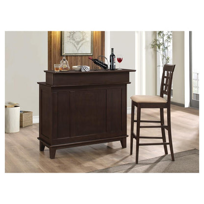 Coaster Caraway 2-Door Bar Unit With Adjustable Shelves Cappuccino
