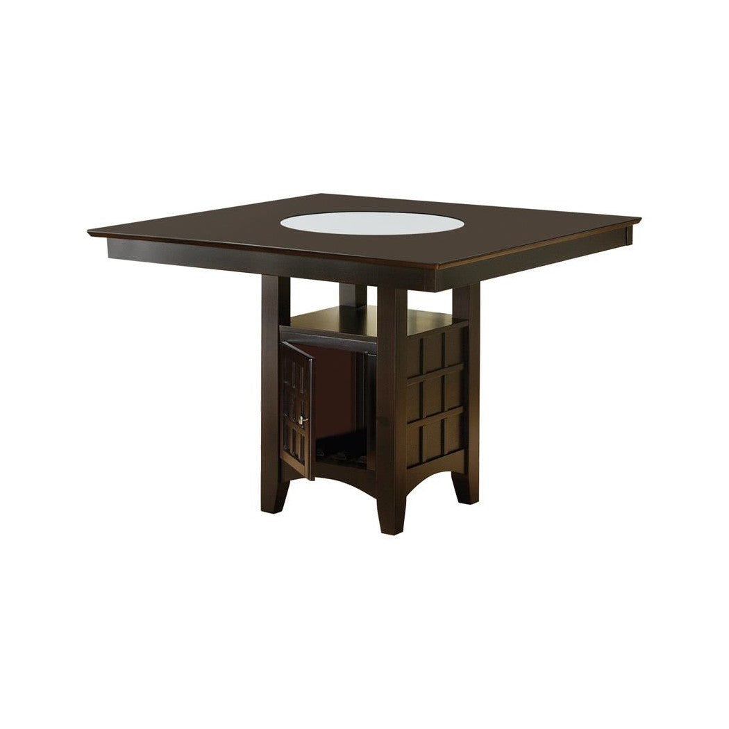 Clanton Storage Counter Height Table Cappuccino 100438
