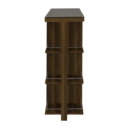 Diggs Bar Unit with Wine Bottle Storage Walnut 100439