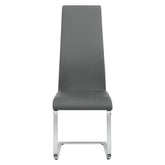 Montclair Upholstered High Back Side Chairs Grey and Chrome (Set of 4) 100515GRY