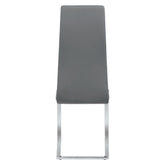 Montclair Upholstered High Back Side Chairs Grey and Chrome (Set of 4) 100515GRY