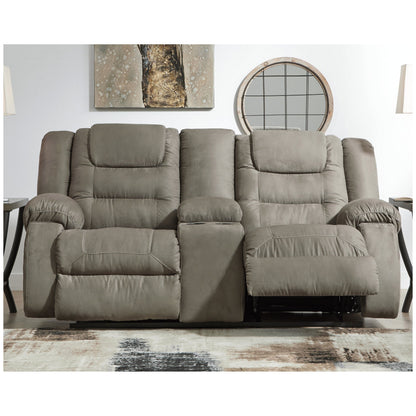 McCade Reclining Loveseat with Console Ash-1010494