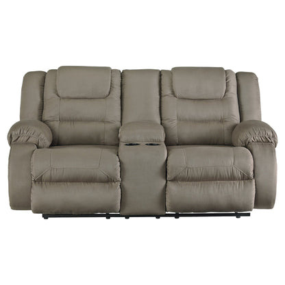 McCade Reclining Loveseat with Console Ash-1010494