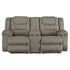 McCade Reclining Loveseat with Console Ash-1010494