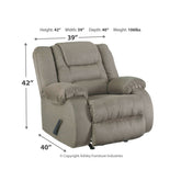 McCade Recliner Ash-1010425