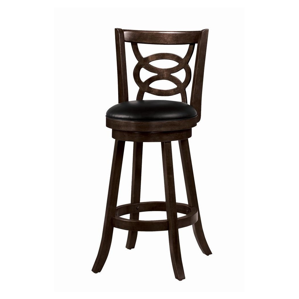 Calecita Swivel Bar Stools with Upholstered Seat Cappuccino (Set of 2) 101930