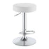 Ramses 29" Adjustable Bar Stool Chrome and White 102550