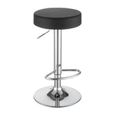 Ramses 29" Adjustable Bar Stool Chrome and Black 102558