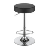 Ramses 29" Adjustable Bar Stool Chrome and Black 102558