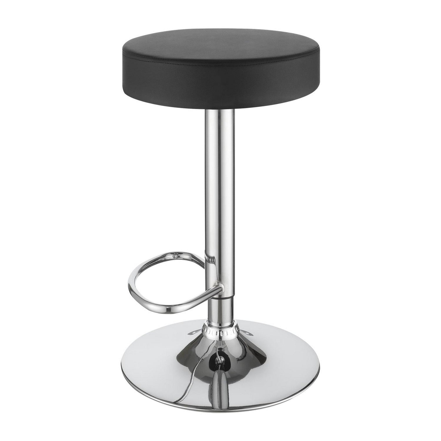 Ramses 29&quot; Adjustable Bar Stool Chrome and Black 102558