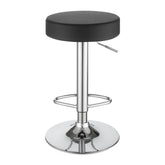 Ramses 29" Adjustable Bar Stool Chrome and Black 102558