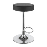 Ramses 29" Adjustable Bar Stool Chrome and Black 102558