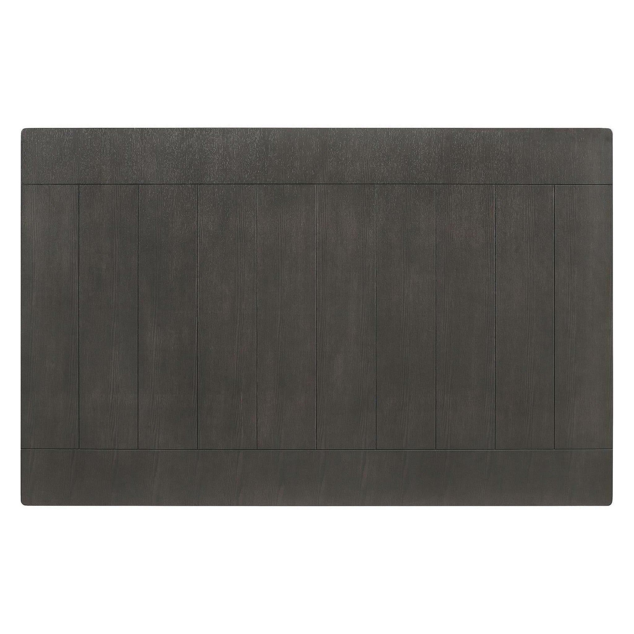 Dalila Rectangular Plank Top Dining Table Dark Grey 102721GRY