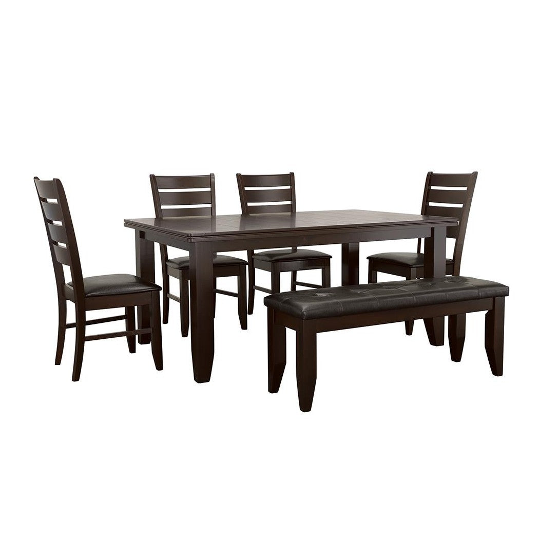 Dalila Dining Room Set Cappuccino and Black 102721-S6