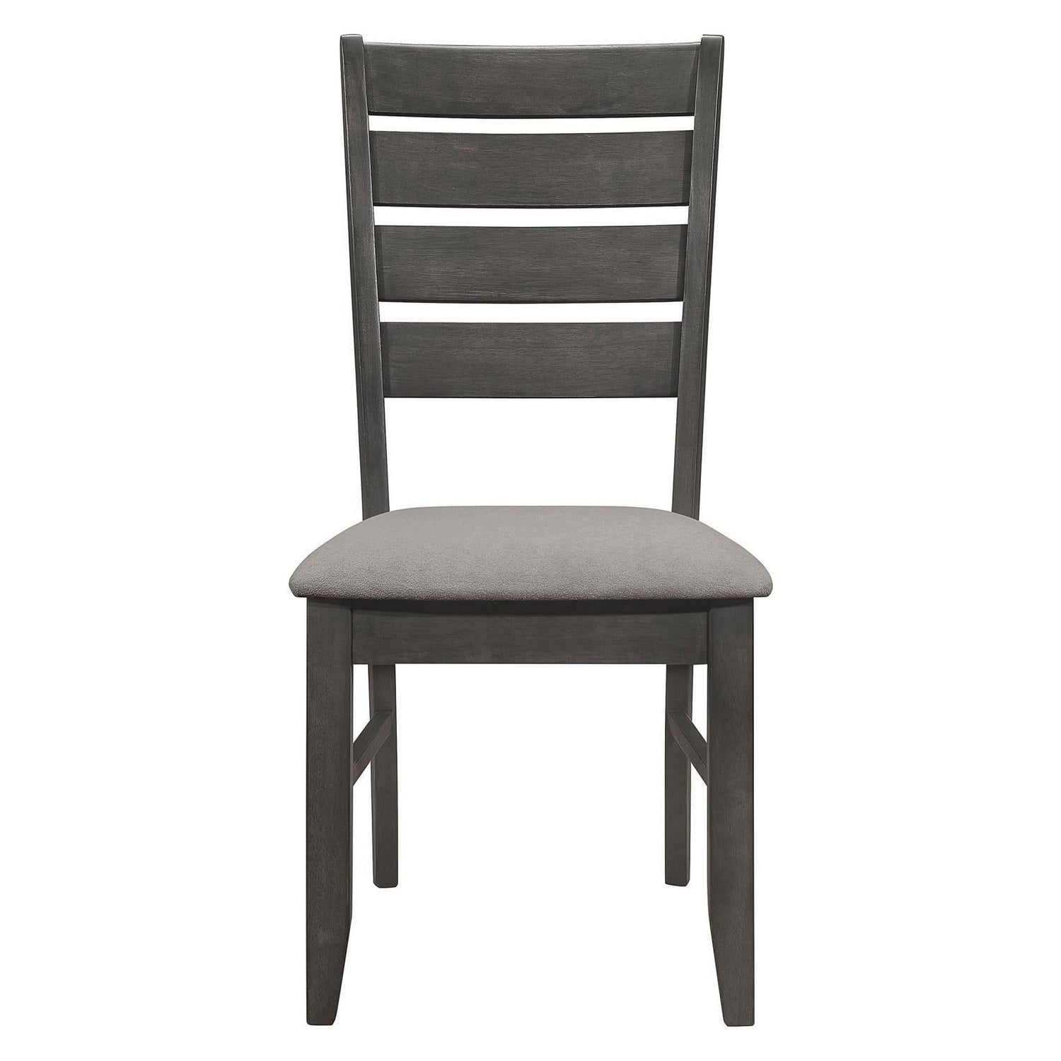 Dalila Ladder Back Side Chair (Set of 2) Grey and Dark Grey 102722GRY