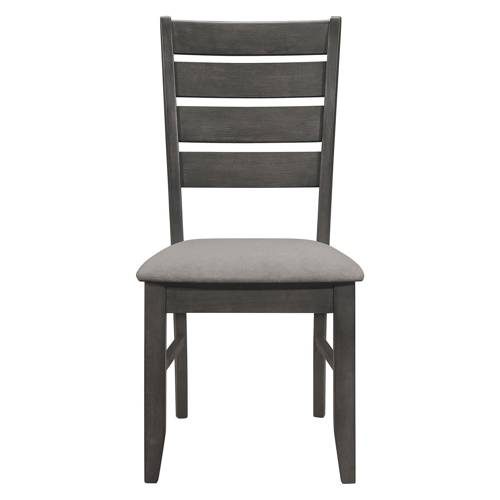 Dalila Ladder Back Side Chair (Set of 2) Grey and Dark Grey 102722GRY