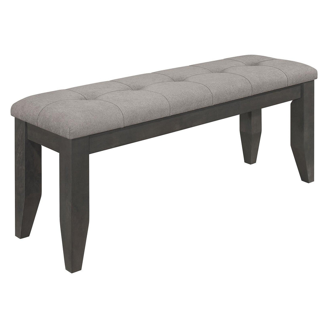 Dalila Padded Cushion Bench Grey and Dark Grey 102723GRY