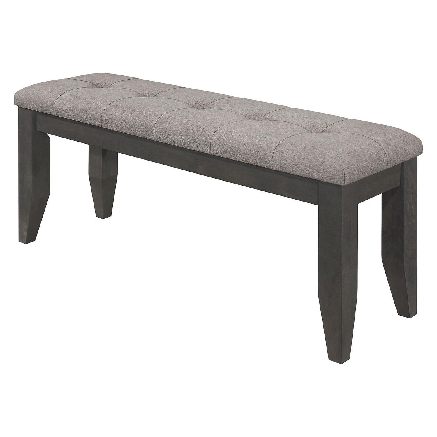 Dalila Padded Cushion Bench Grey and Dark Grey 102723GRY
