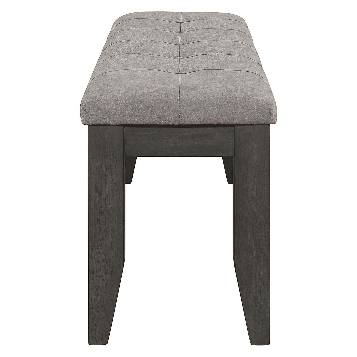 Dalila Padded Cushion Bench Grey and Dark Grey 102723GRY