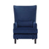 ACCENT CHAIR, BLUE VELVET, HIGH WING BACK 1036BU-1