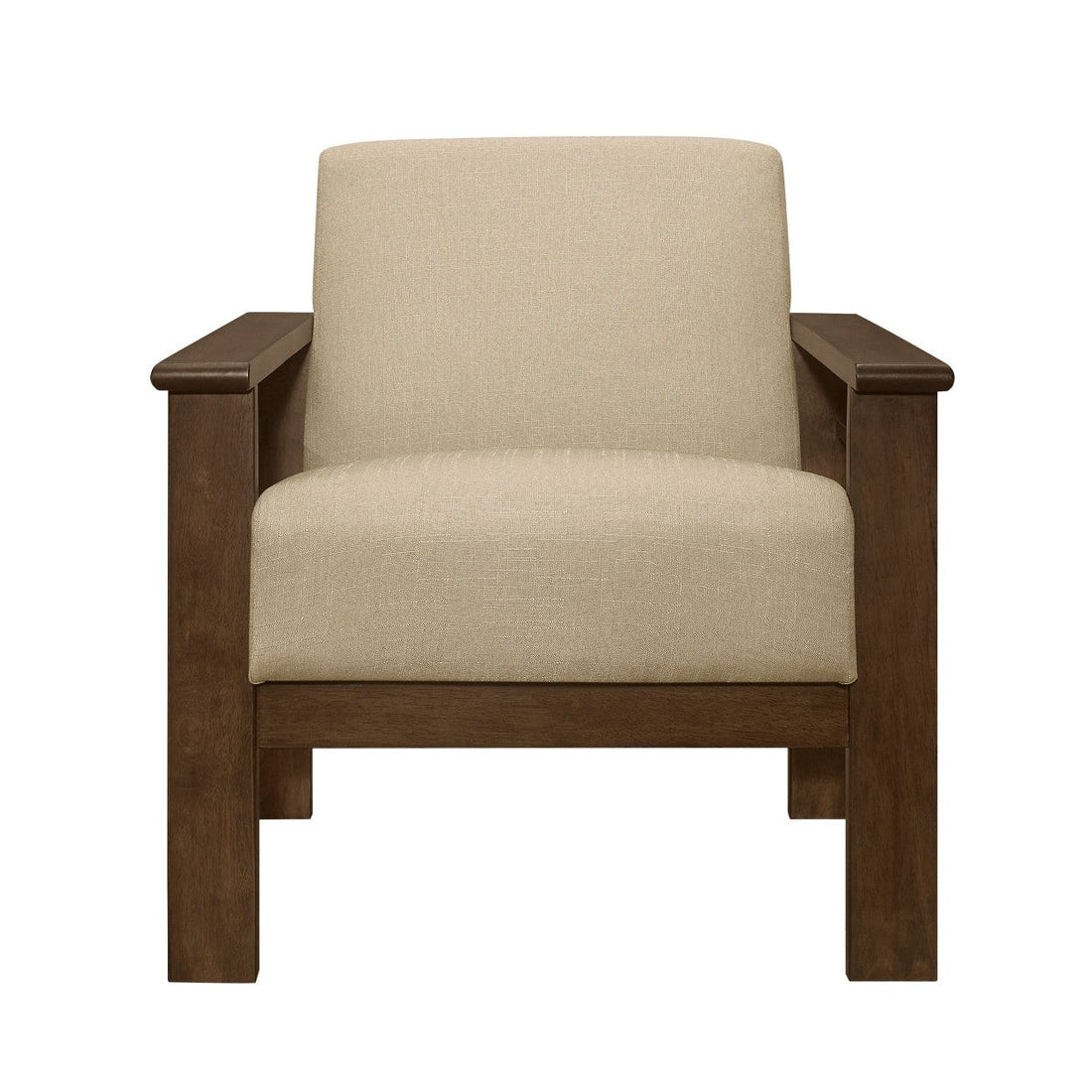 Accent chair with Storage Arms 1048BR-1
