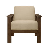 Accent chair with Storage Arms 1048BR-1