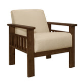 Accent chair with Storage Arms 1048BR-1