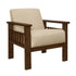Accent chair with Storage Arms 1048BR-1