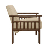Accent chair with Storage Arms 1048BR-1
