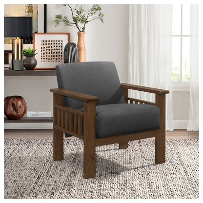 Accent chair with Storage Arms 1048DG-1