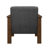 Accent chair with Storage Arms 1048DG-1