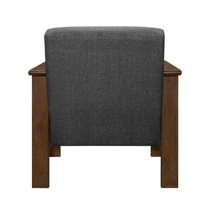 Accent chair with Storage Arms 1048DG-1