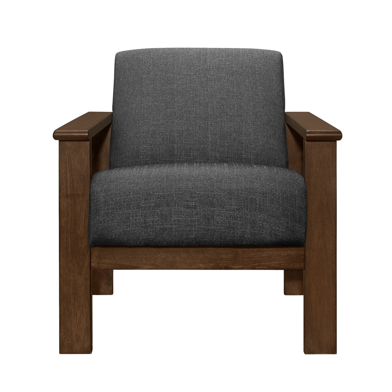 Accent chair with Storage Arms 1048DG-1