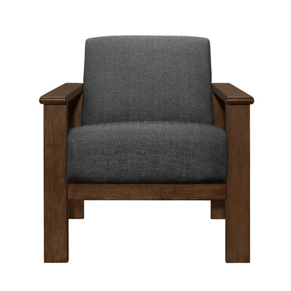 Accent chair with Storage Arms 1048DG-1