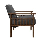 Accent chair with Storage Arms 1048DG-1