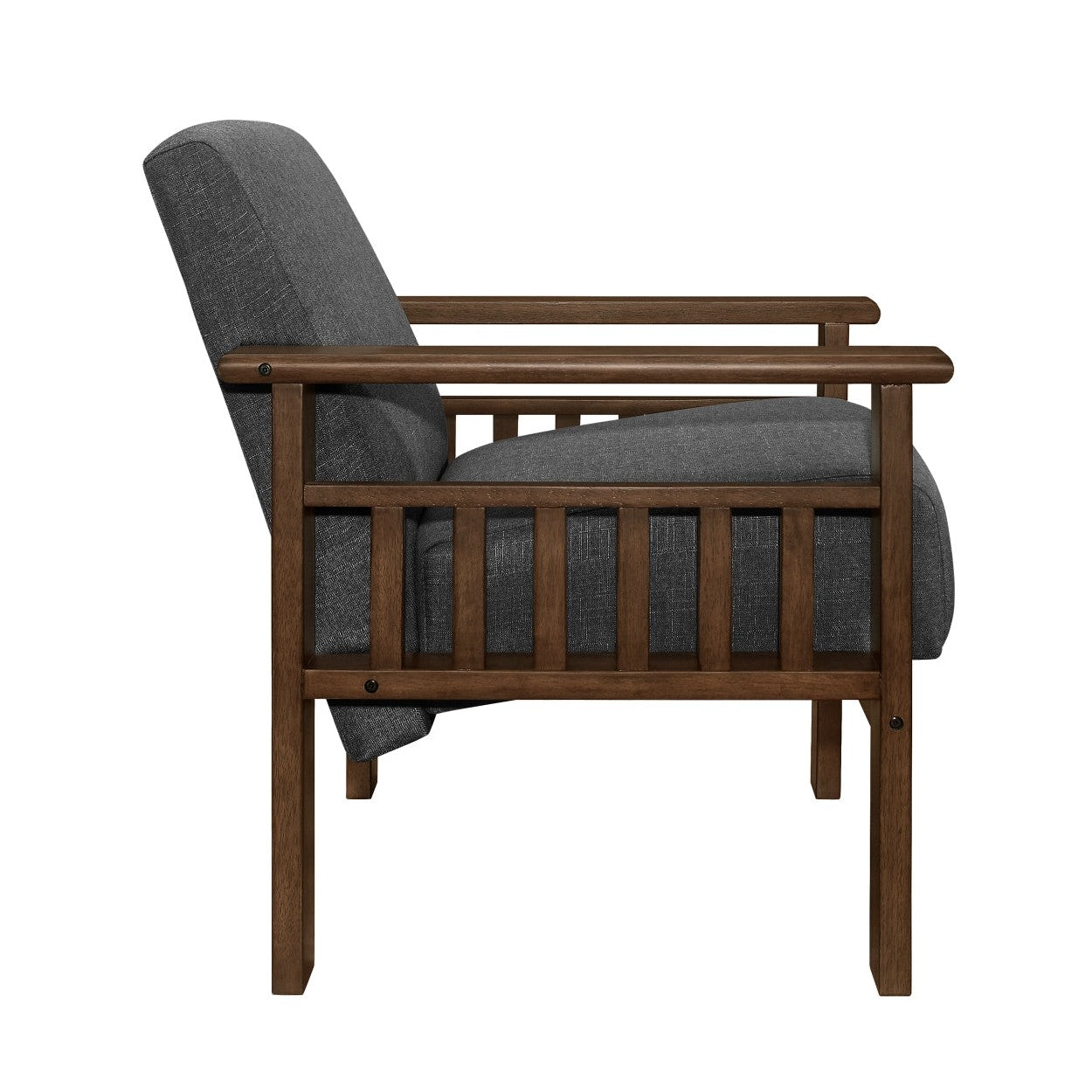 Accent chair with Storage Arms 1048DG-1