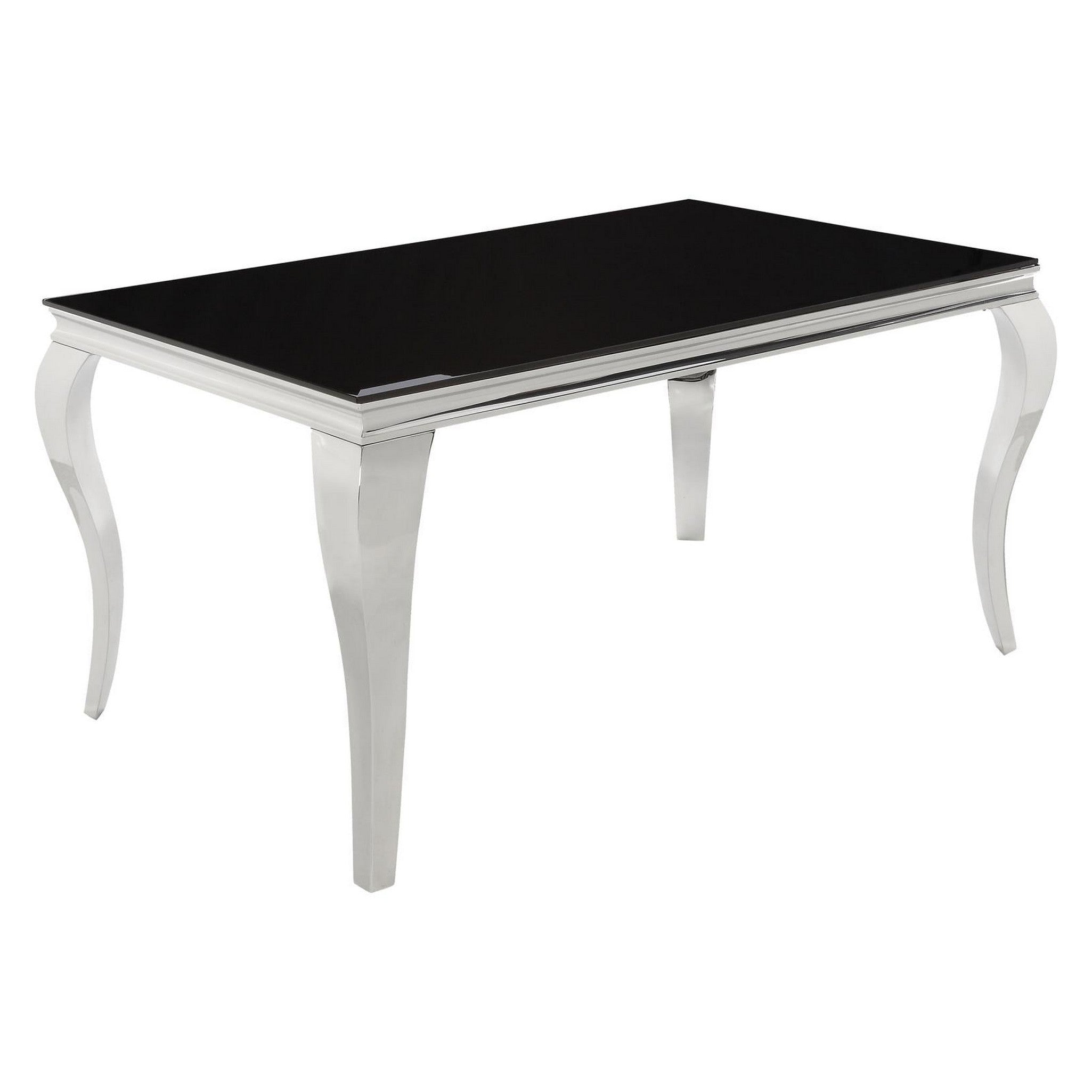 Carone 5-piece Dining Room Set Black and Chrome 105071-S5