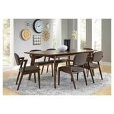 Malone Rectangular Dining Table Dark Walnut 105351