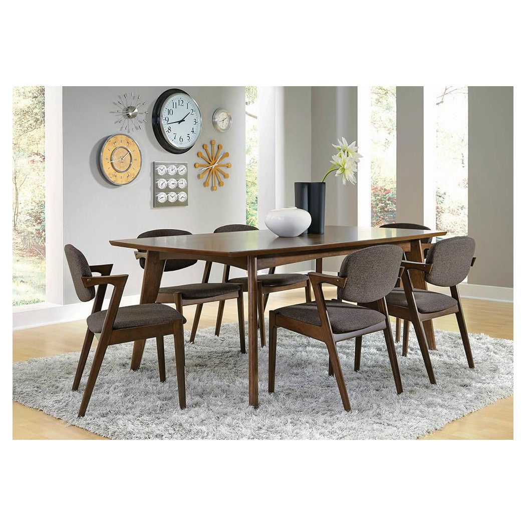 Malone Rectangular Dining Table Dark Walnut 105351