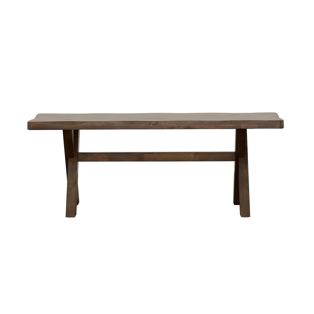 Alston X-shaped Dining Bench Knotty Nutmeg 106383