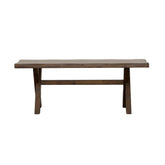 Alston X-shaped Dining Bench Knotty Nutmeg 106383