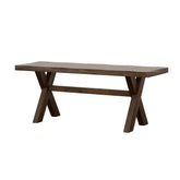 Alston X-shaped Dining Bench Knotty Nutmeg 106383